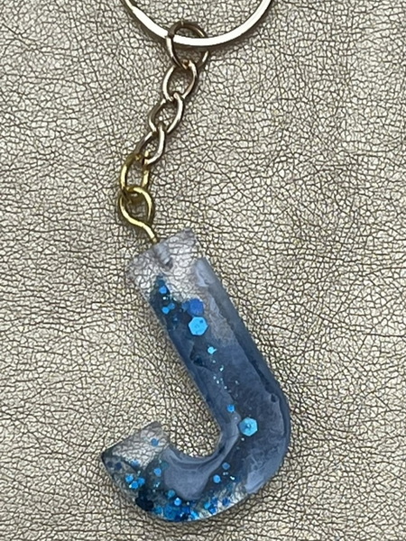 J - Blau Glitzer