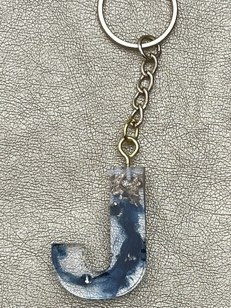 J - Dunkelblau Aquarell